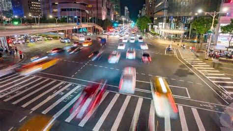 Busy Street Traffic at Night | Hyper Time-lapse #shorts - YouTube