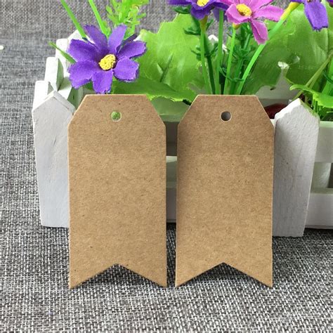 500pcs/lot DIY Greeting Paper Tags, Price Labels /wedding tags 8x4cm-in Party DIY Decorations ...