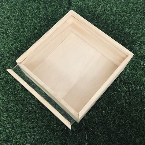 Wooden Storage & Gift Box ( Pine Wood ) with Acrylic Lid | DE WOODPANEL RESOURCES