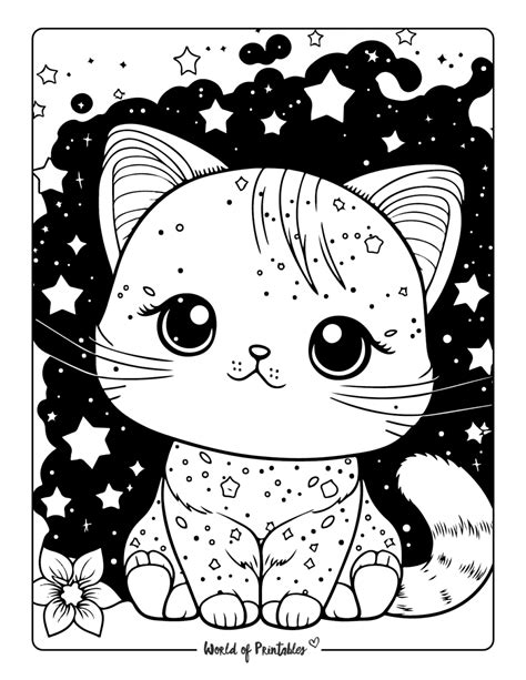 Cat Coloring Pages For Kids & Adults - World of Printables