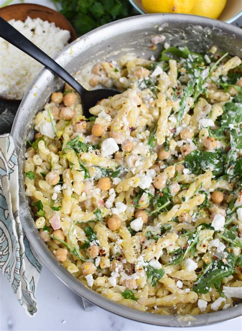 Chickpea Pasta Recipe with Feta Image 2 - A Cedar Spoon