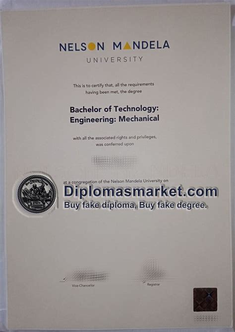 How to obtain Nelson Mandela University Diploma?