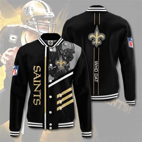 New Orleans Saints NFL Limited Edition All Over Print Varsity Jacket Unisex Sizes GTS000858