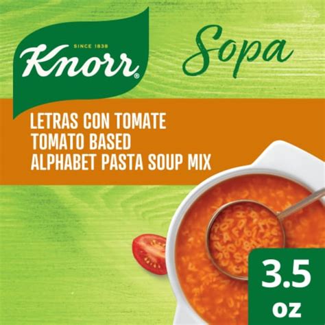 Knorr Tomato Based Alphabet Pasta Sopa/Pasta Soup Mix, 3.5 oz - Fry’s Food Stores