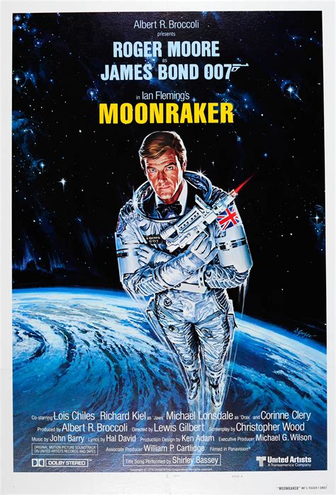 Dan Goozee - Moonraker: Original Vintage 007 Movie Poster Starring Roger Moore As James Bond at ...