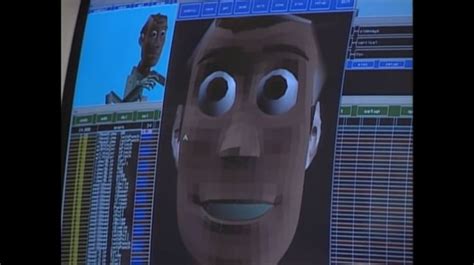 Pixar studio early software animation screens during work on Toy Story. | Animated characters ...