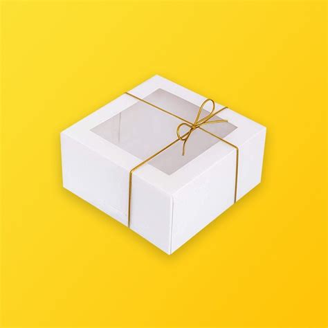 White Bakery Boxes with Window | Silver Edge Packaging