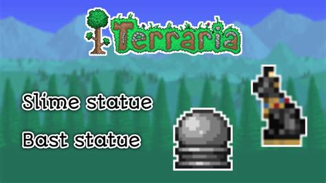 Terraria mobile 1.4.3.2.3 seed Slime statue and Bast statue - YouTube