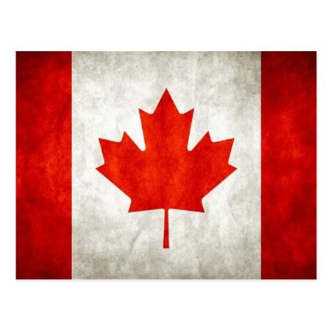 Vintage Canadian Flag Postcard | Zazzle