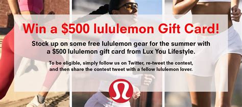 Lux You Lifestyle $500 lululemon Gift Card Giveaway!