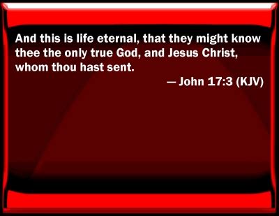 Bible Verse Powerpoint Slides for John 17:3