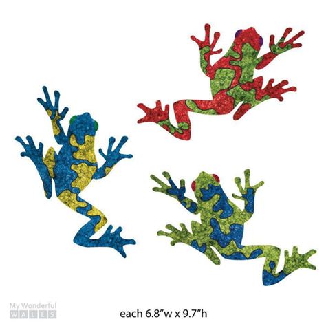 Tree Frog Wall Stickers (Set of 3)