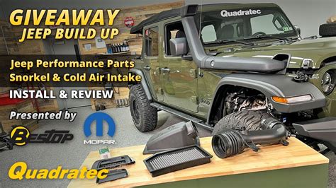 Mopar Snorkel & Cold Air Intake Install for Jeep Wrangler JL - Win This Jeep! - YouTube