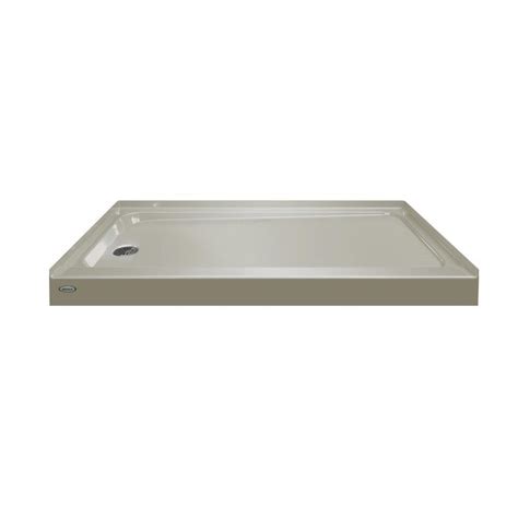 Jacuzzi PRIMO Almond Acrylic Shower Base 32-in W x 60-in L with Left Drain at Lowes.com