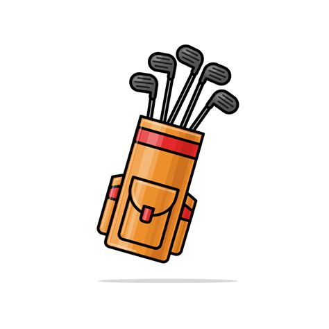 Golf Bag Royalty Free Stock SVG Vector and Clip Art