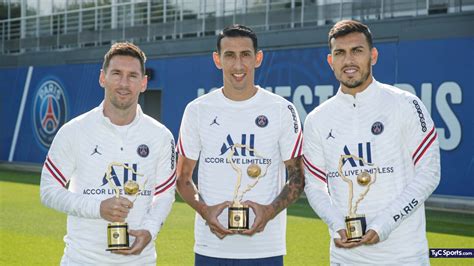 El reconocimiento del PSG a Messi, Di María y Paredes por la Copa ...