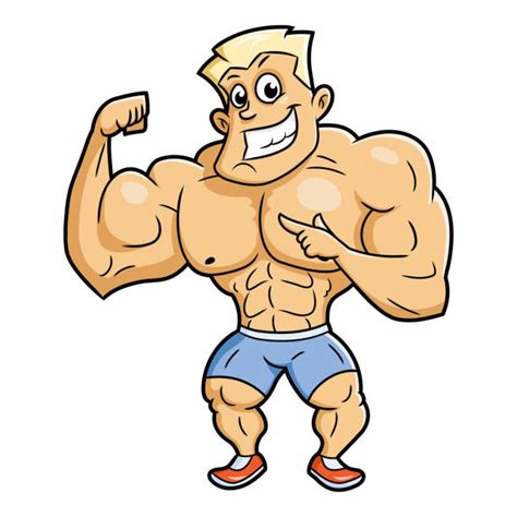 Clipart Cartoon Body Builder