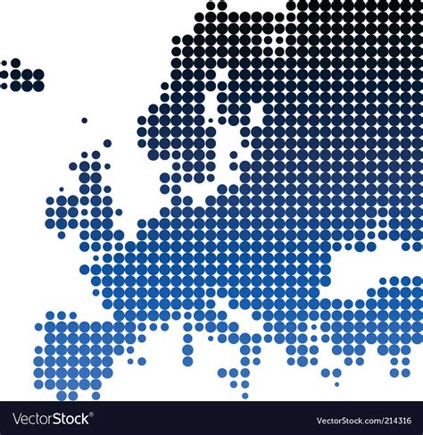 Map of europe Royalty Free Vector Image - VectorStock