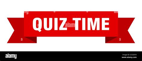 quiz time ribbon. quiz time isolated band sign. quiz time banner Stock ...