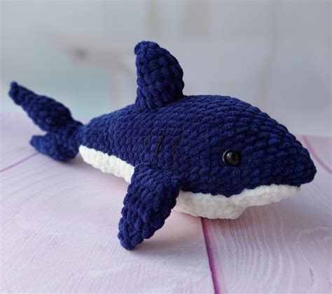 Shark plush amigurumi shark crochet toy shark stuffed sea | Etsy