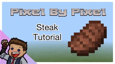 STEAK!! Cooked Beef | Pixel Art Tutorial | Minecraft | Pixel By Pixel 🥩 - YouTube