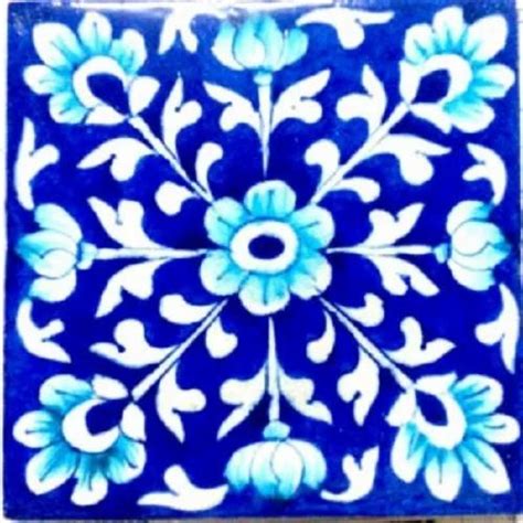 Blue Pottery Tiles, For Home at Rs 150/piece in Prayagraj | ID: 23463335573