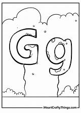 Alphabet Letters Coloring Pages G sketch template