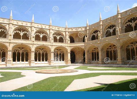 Inside the Jeronimos Monastery Stock Photo - Image of jeronimos ...