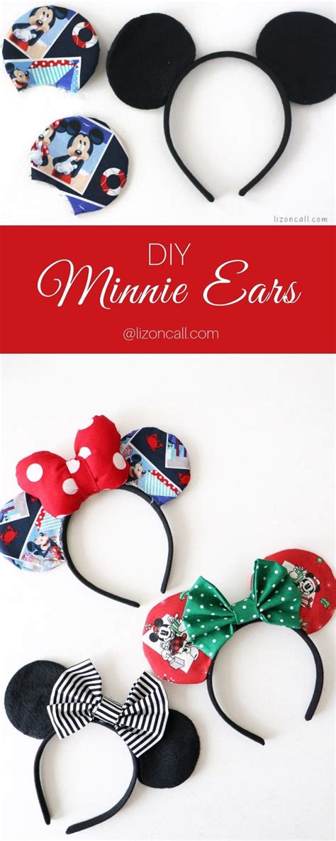 DIY Minnie Mouse Ears — Liz on Call | Diy mickey ears, Diy disney ears ...