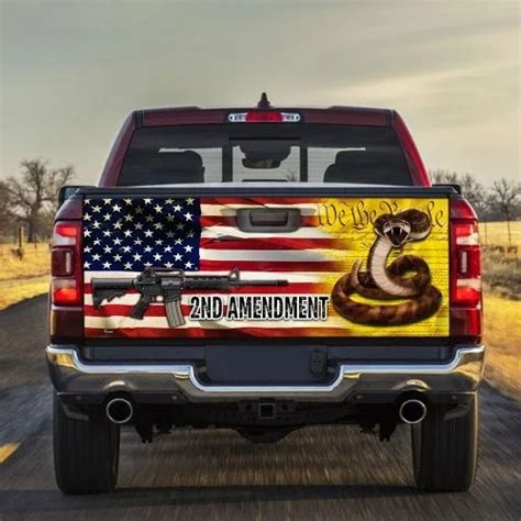 2nd Amendment Truck Tailgate Decal Sticker Wrap - The Happy Wood