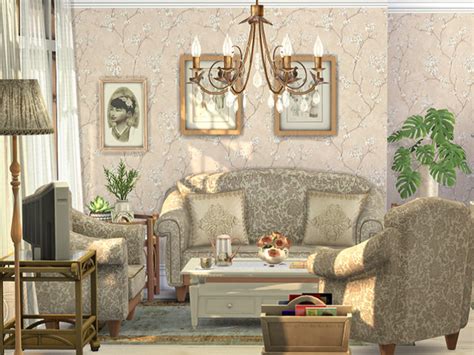 The Sims Resource - Vintage Living and Dining Room // CC needed