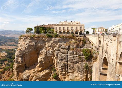 Spain, Rhonda stock image. Image of blue, malaga, landmark - 40313561