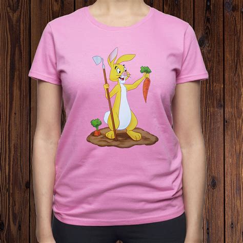 Rabbit shirt/ Rabbit Winnie the Pooh tshirt/ Rabbit Carrot | Etsy