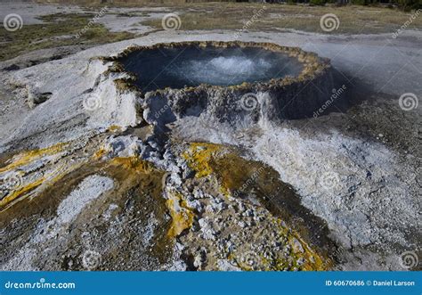 Punch Bowl Spring stock photo. Image of geothermal, yellowstone - 60670686