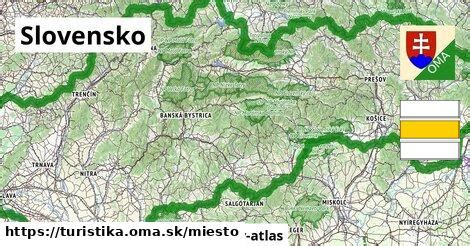 Slovensko Turistické trasy miesto - oma.sk