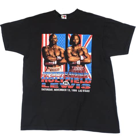 Vintage Holyfield vs Lewis T-Shirt 1999 Boxing – For All To Envy