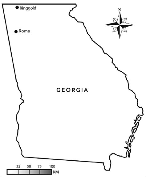 Where Is Rome Georgia On A Map - Cities And Towns Map