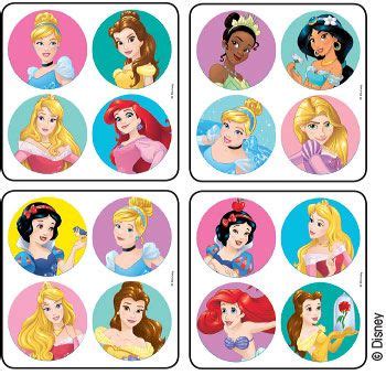 Disney Princesses MiniBadgesâ ¢ Stickers | Disney sticker, Princess sticker, Disney princess ...