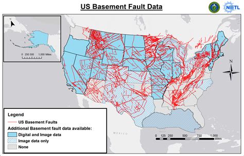 US Basement fault map : r/MapPorn