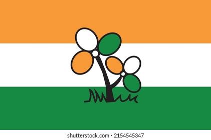 All India Trinamool Cogress Flagaitc Party Stock Vector (Royalty Free ...