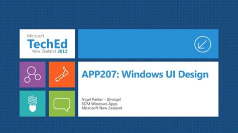 Windows UI Design | TechEd New Zealand 2012 | Channel 9