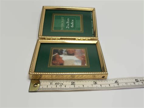 Vintage Double Bi-Fold 3x2 Picture Frame Tabletop 2x3 Picture Frame for ...