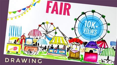 Mela Fair Drawing Easy For Kids