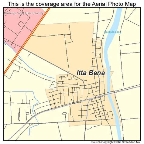 Aerial Photography Map of Itta Bena, MS Mississippi