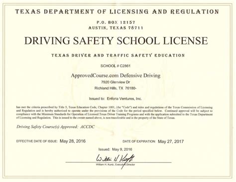 Approved Course Defensive Driving Review (Approvedcourse Regarding Safe Driving Certificate ...