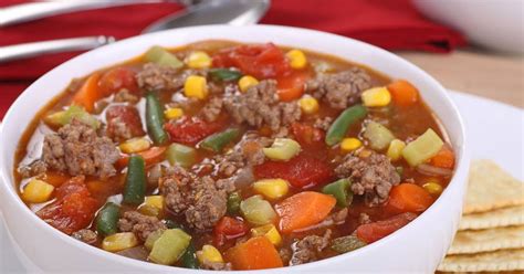 10 Best Ground Beef Vegetable Soup Frozen Vegetables Recipes