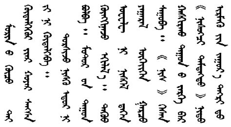 Mongolian Script