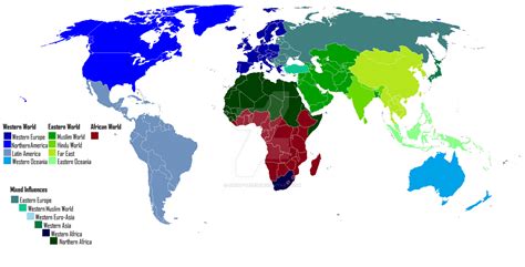 World cultures map western world eastern world by Saint-Tepes on DeviantArt