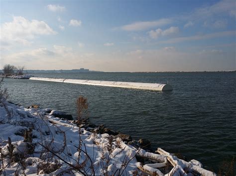 Whiskey Island Marina Floating Breakwater : Floating Breakwaters : The Great Lakes Group