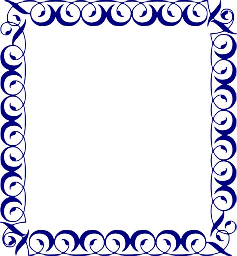 Blue Border 4 Clip Art at Clker.com - vector clip art online, royalty free & public domain